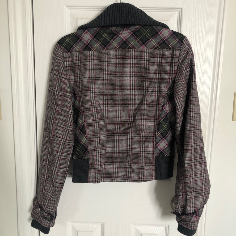 Plaid Biker Jacket - Picture 3 of 6